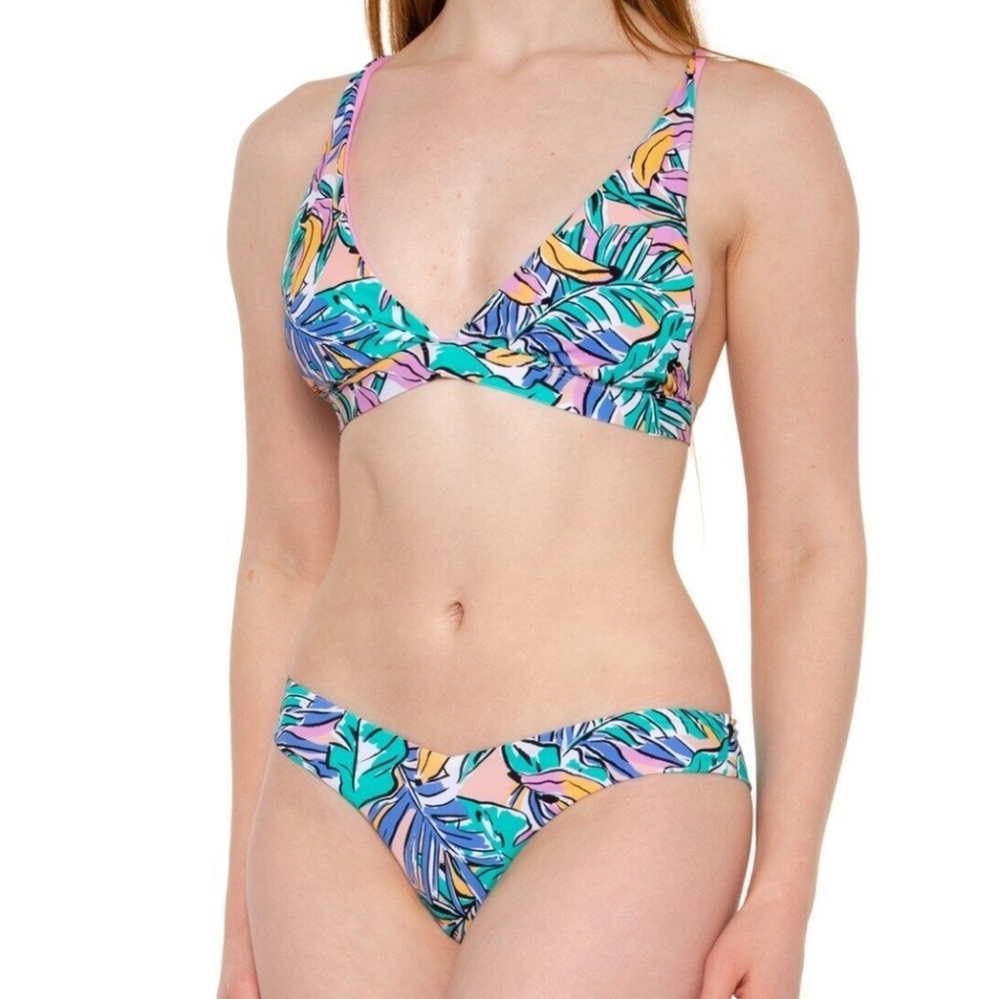 Body Glove size medium Floral 'Unicorn' Print Bikini Set Freya & Kenda